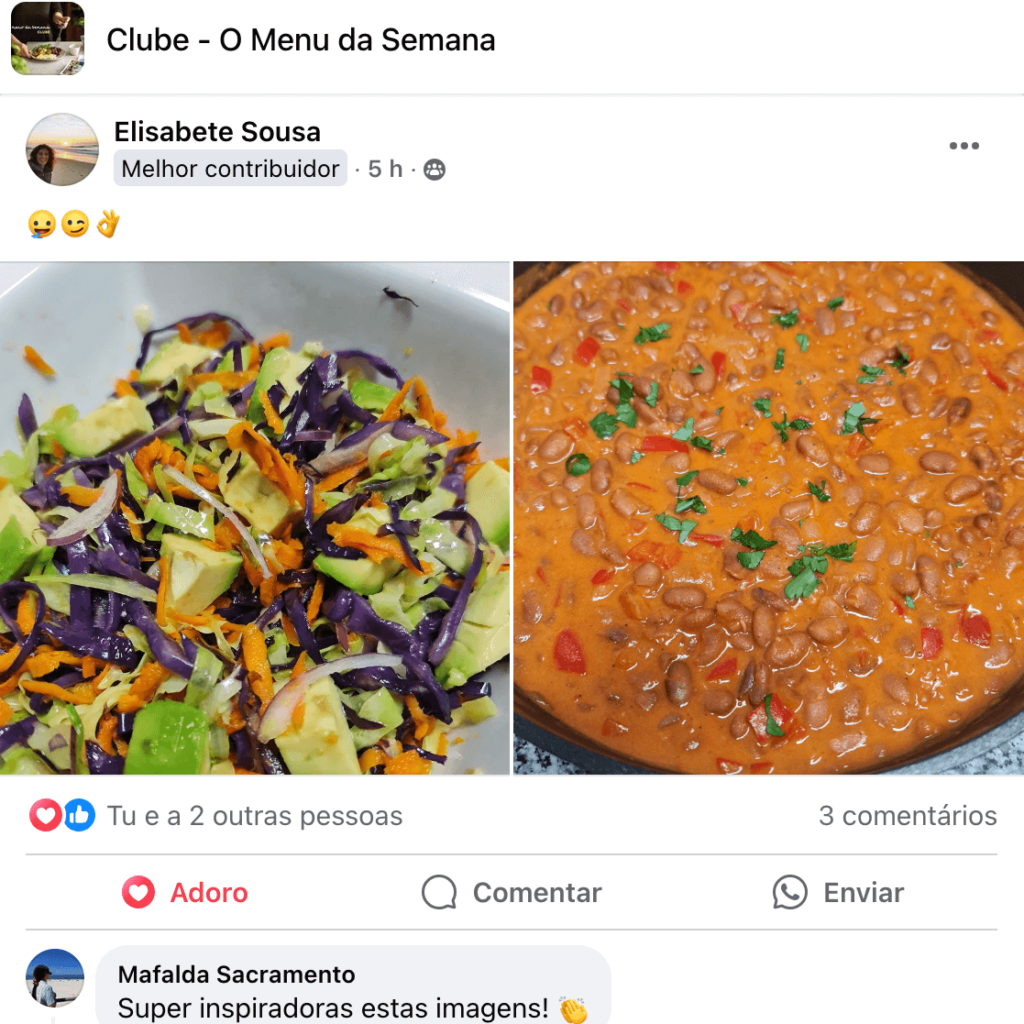 Foto receitas Elisabete